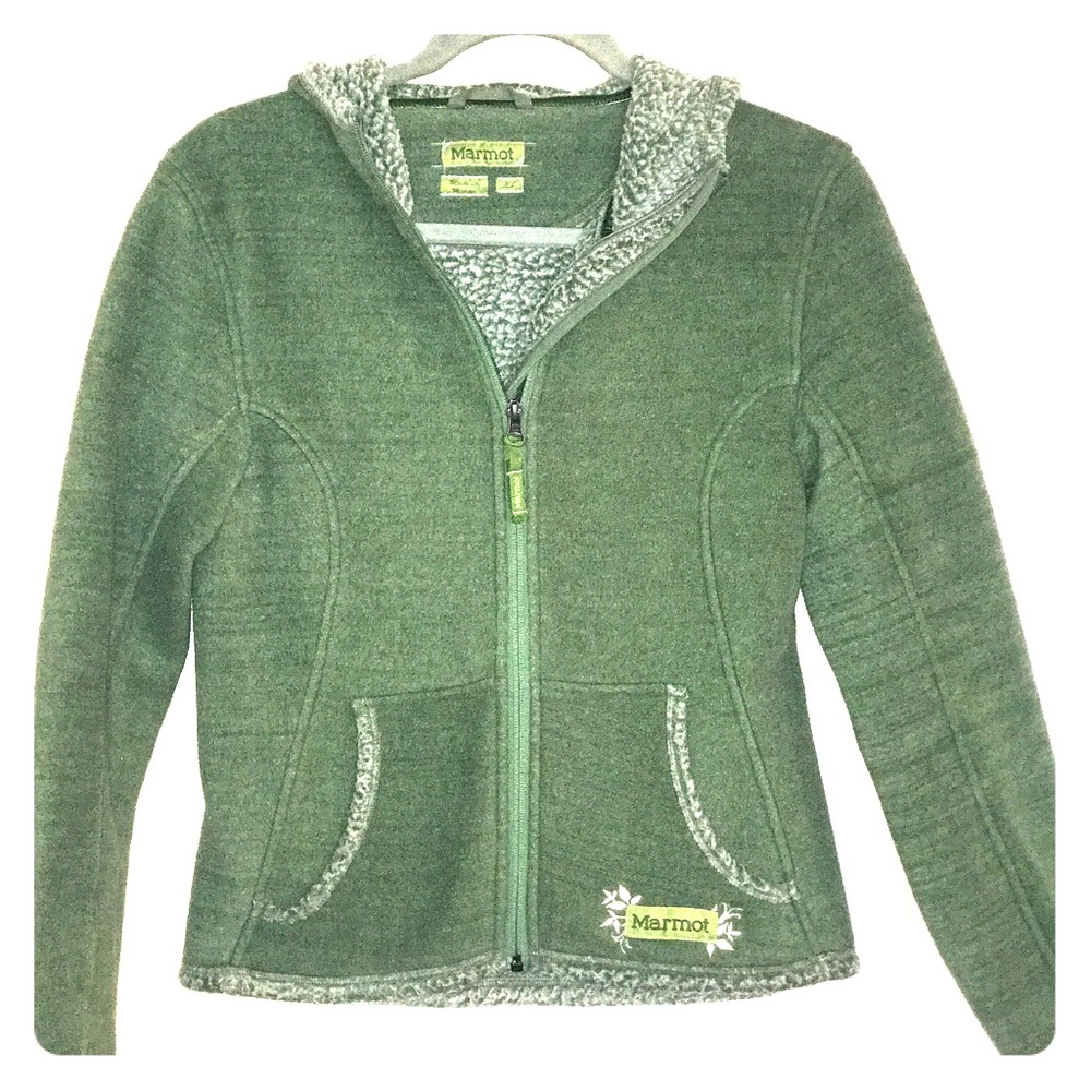 Cute Marmot ❤️Sherpa-lined Hooded Jacket..Size XS